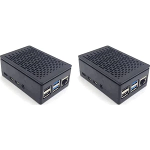 2x Raspberry Pi 4 Için Kılıf Kabuk Kutusu Muhafaza Kurulabilir Soğuk Fan Alüminyum Soğutucu Muhafaza Raspberry Pi 4b Için (Yurt Dışından)