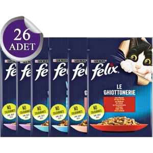 Karışık Paket Pouch Kedi Maması 26 x 85 gr