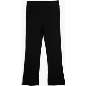 Basic Ispanyol Paça Pantolon Pamuklu Beli Lastikli