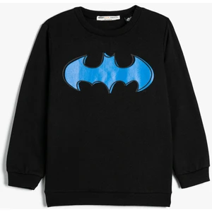 Batman Sweatshirt  Bisiklet Yaka Şardonlu