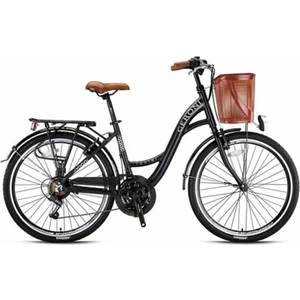 26J Tourer 21V Vb Şehir Bisikleti - Mat Siyah Gri Kahve - 44 Kadro