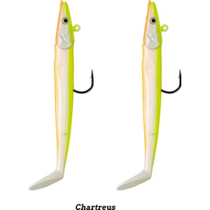 Zand Eel 11CM 7GR-14GR Double Body+Head Silikon Balık - Chartreus