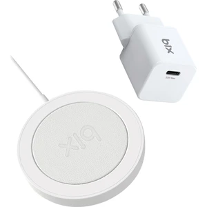 BXMG20 15W Manyetik Kablosuz Şarj Cihazı ve 20W GaN Type-C PD Şarj Adaptörü Beyaz iPhone 12/13/14/15 uyumlu