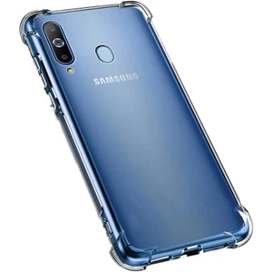 Samsung Galaxy A20S Köşeli Şeffaf Anti Shock Silikon Kılıf