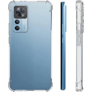 Xiaomi  Mi 12T Pro Köşeli Şeffaf Anti Shock Silikon Kılıf