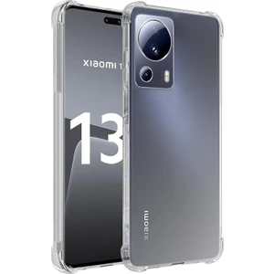 Xiaomi  Mi 13 Lite Köşeli Şeffaf Anti Shock Silikon Kılıf
