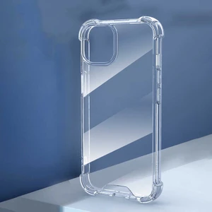 Apple iPhone 15 Pro Köşeli Şeffaf Anti Shock Silikon Kılıf