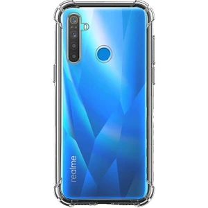 Realme 6 Köşeli Şeffaf Anti Shock Silikon Kılıf