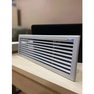 50X10 Alüminyum Eloksal Lineer Menfez Kapı Altı ve Şömine Menfezi