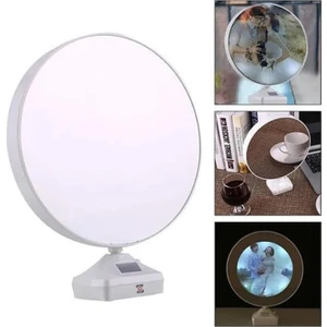 Hediye Vakti Fotoğraflı LED Işıklı Sihirli Ayna Resimli Çerçeve Dekoratif Masa Makyaj Ayna