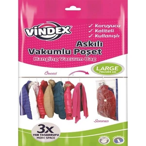 (*) Vindex Vakumlu Poşet Large Askili 70*104