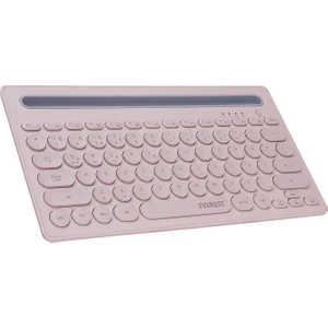 KB-BT84 Pembe/gri Bluetooth Ultra Ince+Şarjlı Q Mac/win/android/ıos Uyumlu Kablosuz Klavye