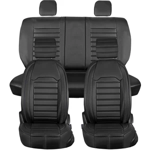 Ssanyoung Musso Grand Uyumlu Lüks Deri Oto Koltuk Kılıfı Ön Arka Takım Set Giydirme Model Siyah
