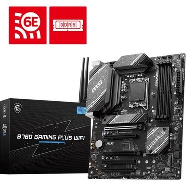 MSI B760 GAMING PLUS WIFI DDR5 6800MHZ 1XHDMI 1XDP 2XM.2 USB Fiyatı