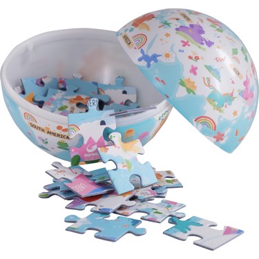 Gürbüz Yayınları 15 cm Çocuk Unicorn Küre + Puzzle 15 cm Fiyatı