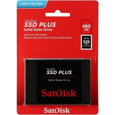 Sandisk SSD Plus 480GB 535MB-445MB SATA3 SSD Fiyatı