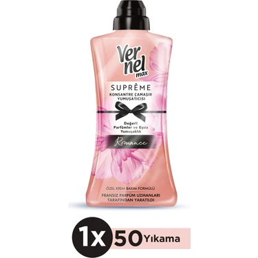 Vernel Max Konsantre Çamaşır Yumuşatıcısı 1200ml (50 Yıkama) Supreme