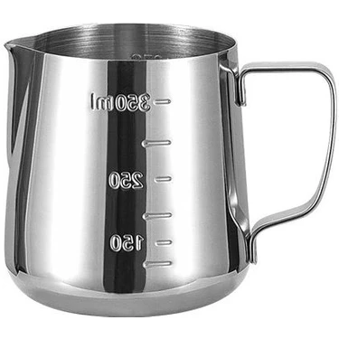 304 Çelik 350 ml Kahve Süt Köpürtme Potu Sütlük Pitcher
