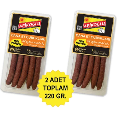 Apikoğlu Dana Et Çubukları (110 Gr) 2li