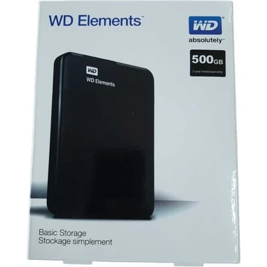 Wd Elements Wd 500 GB Taşınabilir Harici Harddisk 500 GB USB 3.0 2.5" HDD