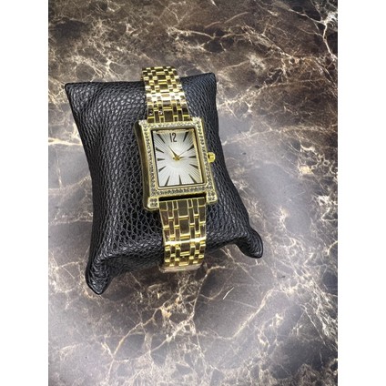 Zirkon Taşlı Gold Renk Analog Kol Saati( Bileklik Fiyata Dahil Değildir )