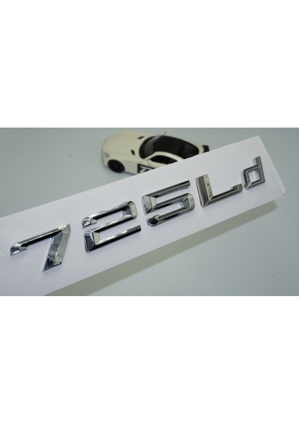 725LD Bagaj Krom Metal 3m 3D Yazı Logo Bmw Ile Uyumlu
