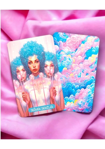 Pink Design Tarot Destesi - Pembe Tarot Destesi