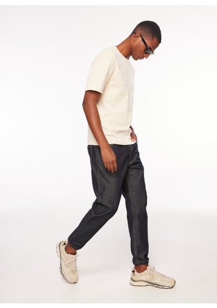 Lastikli Bel Jogger Erkek Denim Pantolon 6RZJ76 1500 Indıgo Denım