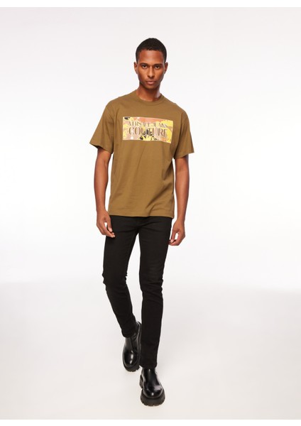 Bisiklet Yaka Haki Erkek T-Shirt 75GAHE01CJ00E107 fiyatları