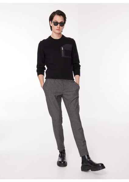 Gmg Fırenze Standart Bel Normal Paça Slim Fit Antrasit Erkek Pantolon ZR23MFW01050