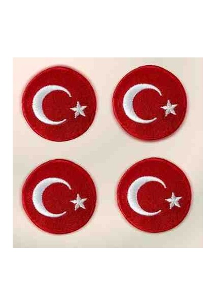 Türk Bayrağı Arma Çırt Çırt Yapışkanlı