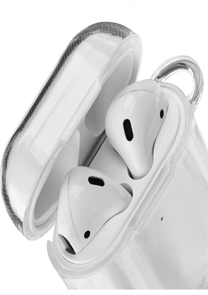 Apple Air Pods 2. Nesil ile Uyumlu Şeffaf Silikon Kılıf