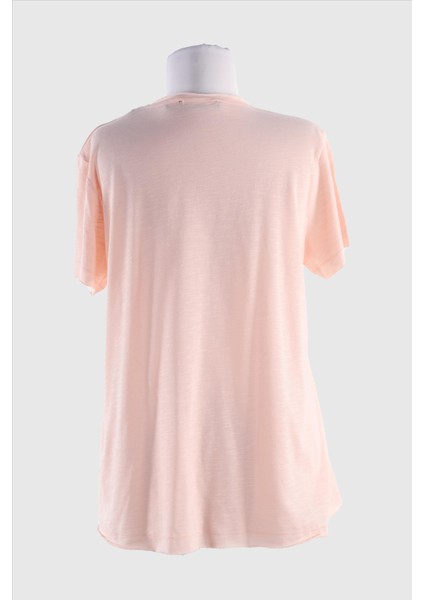 2093_Baskılı V Yaka Kısa Kollu T-shirt fiyatları