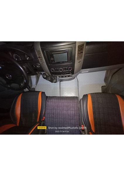 Tercih Kauçuk Volkswagen Crafter 2006 Sonrası Şoför Mahalli 3 Parça Gri Paspası