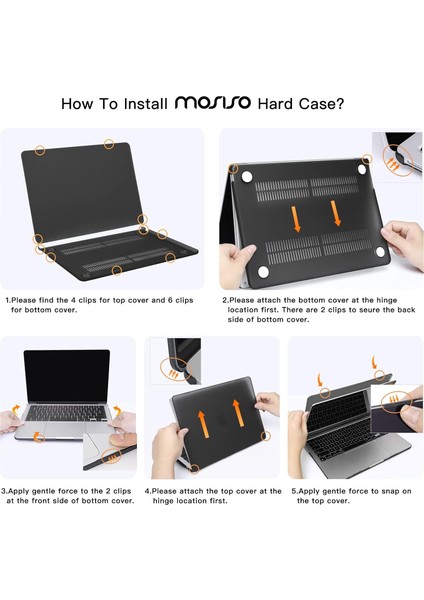 M2 MacBook Air 13.6 Inç Kılıf 2022 A2681 Için Touch Id Plastik Sert Kabuk Kapak (Yurt Dışından)