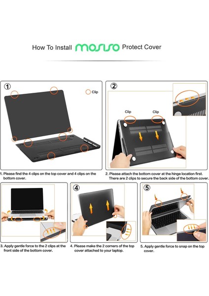 MacBook Pro 14 Inç Kılıf ile Uyumlu 2023 2022 2021 Sürüm M3 A2918 A2992 M2 A2779 M1 A2442 Pro Max Çip Plastik Sert Kılıf (Yurt Dışından) fiyatları