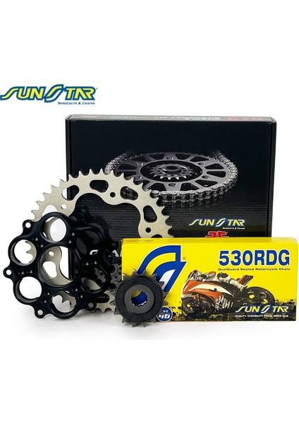Zincir Dişli Seti Ducatı Multıstrada (1260 Cc) (2018-2021) / Zincir : 530RDG (ÇELIK)-114 / Dişli: Jt (15T-40T)