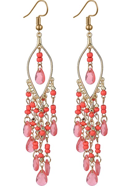 Bohemian Metal Içi Boş Retro Dangle Boho Hoop Kadın Kızlar Küpe (Yurt Dışından)
