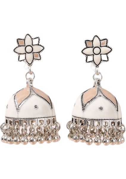 Vintage Boho Tribal Etnik Damla Kuş Kafesi Çan Püskül Kadın Küpe (Yurt Dışından)
