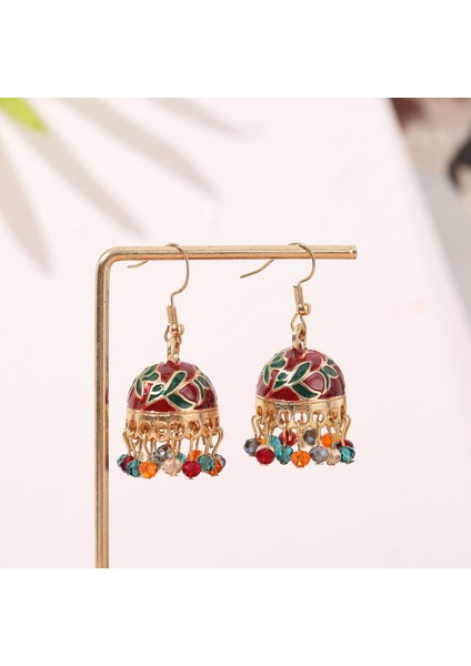 Vintage Boho Tribal Etnik Damla Kuş Kafesi Çan Püskül Kadın Küpe (Yurt Dışından) fiyatları