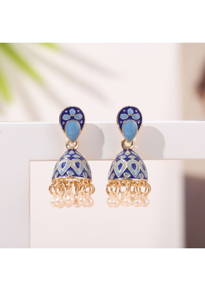 Vintage Boho Tribal Etnik Damla Kuş Kafesi Çan Püskül Kadın Küpe (Yurt Dışından) fiyatları