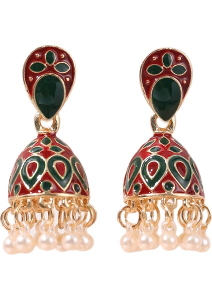 Vintage Boho Tribal Etnik Damla Kuş Kafesi Çan Püskül Kadın Küpe (Yurt Dışından)