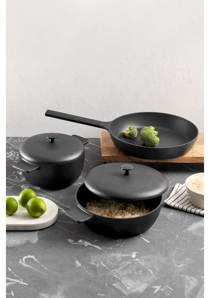 Perla Nera Siyah Döküm Tekli 26 cm Tava modelleri