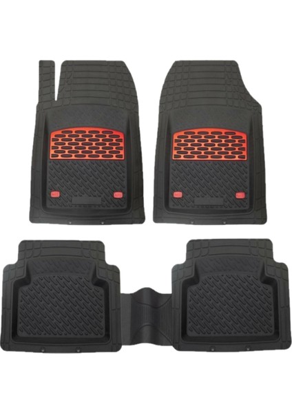 Ford Connect 2008 4d Havuzlu Üniversal Yeni Nesil Pro Paspas Siyah - Kırmızı fiyatları