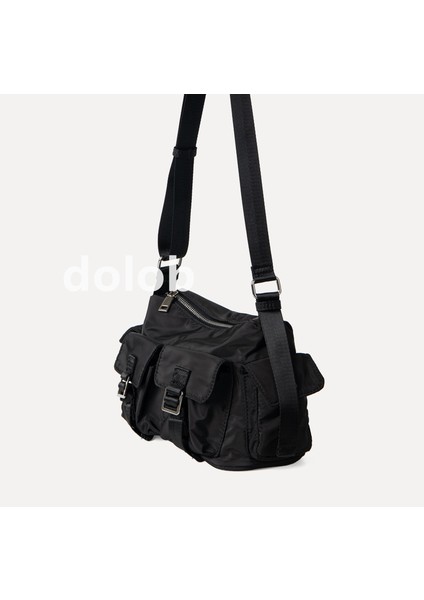 Kadın Crossbody Çok Yönlü Küçük Kare Niş Iş Kıyafeti Tarzı Naylon Dokulu Omuz Çanta (Yurt Dışından) fiyatları