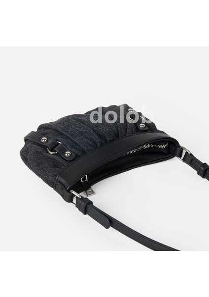 Kadın Yaz Niş Kore Versiyonu Çok Yönlü Koltukaltı Dikişli Denim Söğüt Çiviler El Topu Omuz Çanta (Yurt Dışından) indirimleri