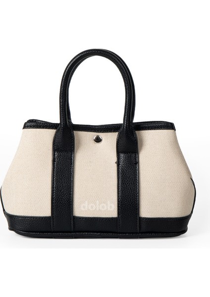 Kore Tarzı Kanvas Eklenmiş Kolu Tote Niş Kontrast Renk Çok Yönlü Moda Tek Omuz Crossbody Çanta (Yurt Dışından)