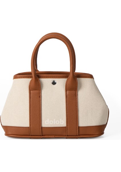 Kore Tarzı Kanvas Eklenmiş Kolu Tote Niş Kontrast Renk Çok Yönlü Moda Tek Omuz Crossbody Çanta (Yurt Dışından)