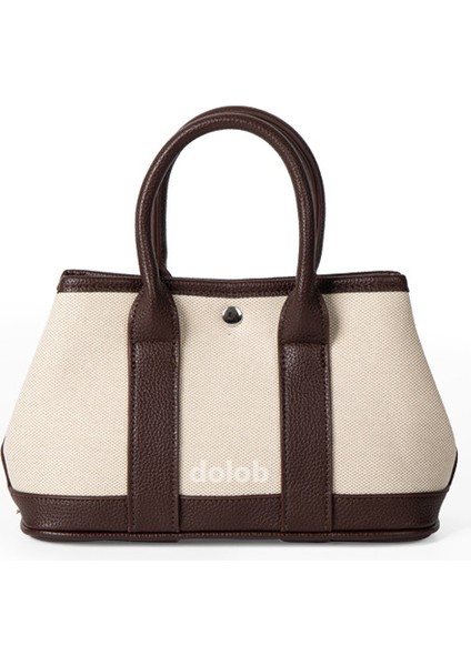 Kore Tarzı Kanvas Eklenmiş Kolu Tote Niş Kontrast Renk Çok Yönlü Moda Tek Omuz Crossbody Çanta (Yurt Dışından)