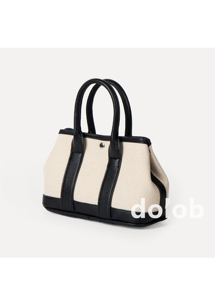 Kore Tarzı Kanvas Eklenmiş Kolu Tote Niş Kontrast Renk Çok Yönlü Moda Tek Omuz Crossbody Çanta (Yurt Dışından)